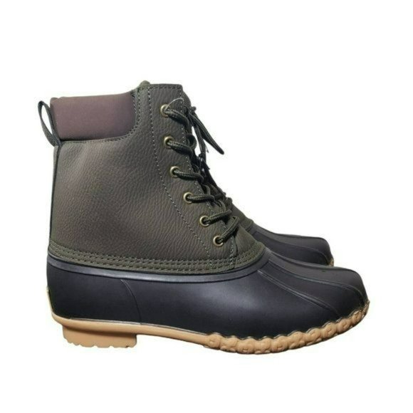 Weatherproof Vintage Mens Olive Green Adam II Lace Up Ankle Duck Boots Size 8 M main image 5